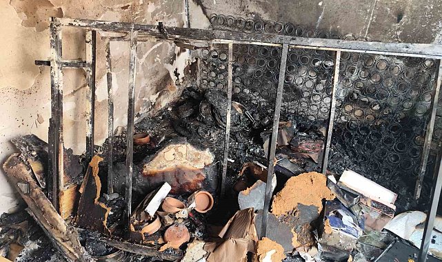 Yangında çakmak doldurma tüpleri patladı: 1 yaralı