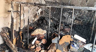 Yangında çakmak doldurma tüpleri patladı: 1 yaralı