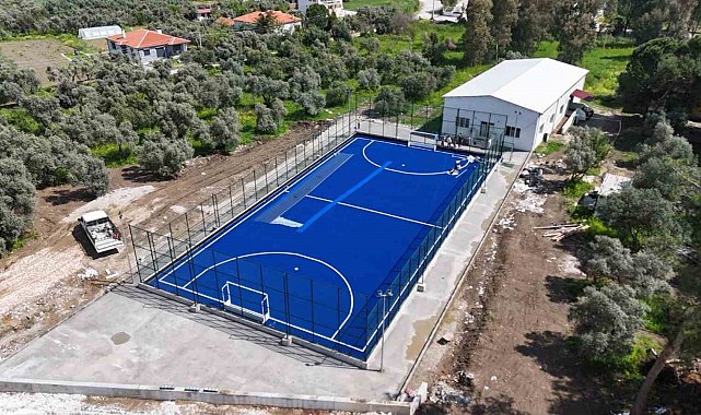 Yatağan Bozüyük Çim Hokeyi sahası tamamlandı