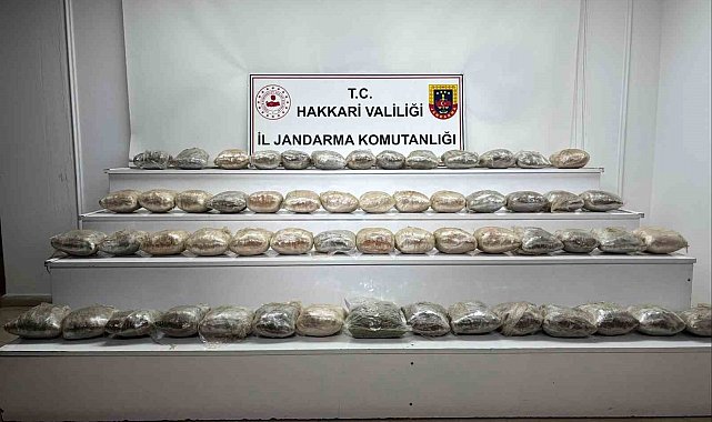 Yüksekova'da 34 kilo kubar esrar ele geçirildi