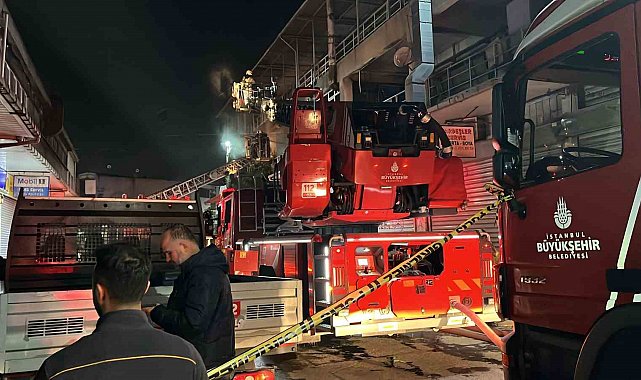 Zeytinburnu'nda conta atölyesinde çıkan yangın söndürüldü