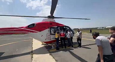 17 yaşındaki hasta helikopter ambulansla Ağrı'ya sevk edildi