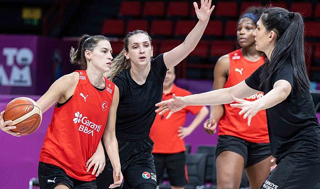 A Milli Kadın Basketbol Takımı, Litvanya maçı hazırlıklarını tamamladı