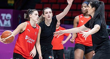 A Milli Kadın Basketbol Takımı, Litvanya maçı hazırlıklarını tamamladı