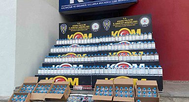 Adana'da 400 litre sahte içki ele geçirildi