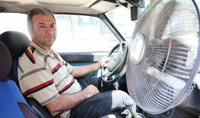 Adanalı sürücünün sıcaklığa karşı ilginç çözümü: 87 model araca vantilatör taktı