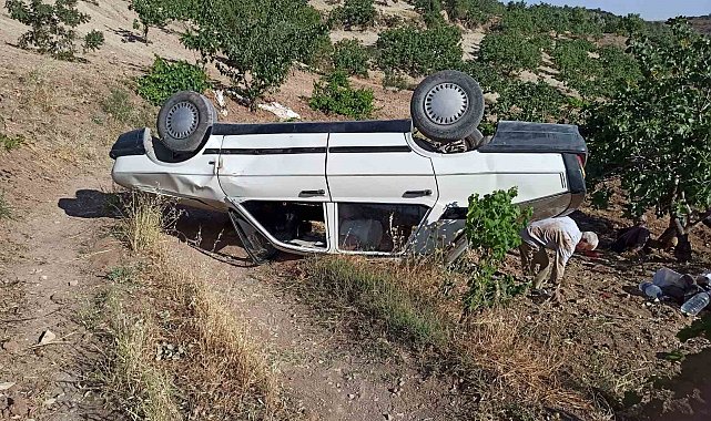 Adıyaman'da otomobil takla attı: 1 yaralı