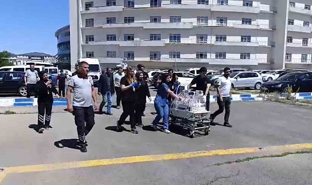 Ağrı'da solunum sıkıntısı yaşayan bebek helikopter ambulansla Tatvan'a sevk edildi