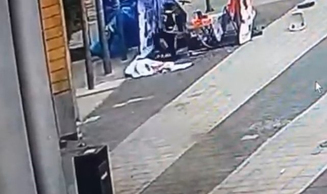 AK Parti standına saldıran şüpheli yakalandı