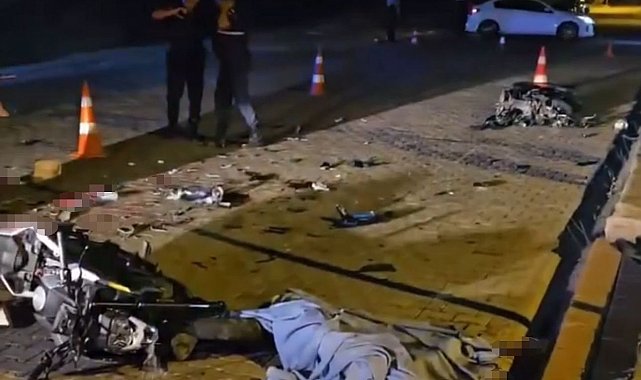 Alanya'da motosikletler çarpıştı: 2 ölü