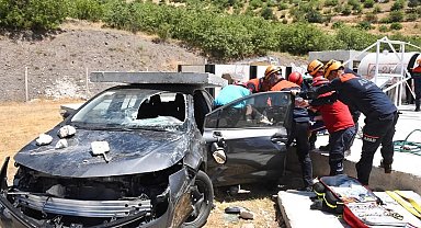 Amasya'da deprem tatbikatı yapıldı