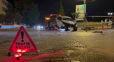 Amasya'da otomobiller çarpıştı: 1 ölü