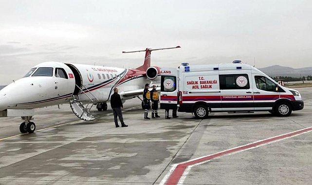 Ambulans uçak 7 yaşındaki çocuk için havalandı