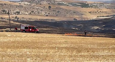 Anız yangını korkuttu