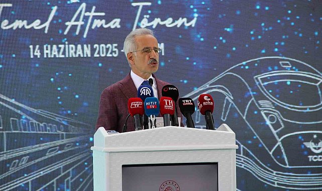 Ankara-Kırıkkale-Çorum-Samsun Hızlı Tren Projesi'nde Delice-Çorum etabının temeli atıldı