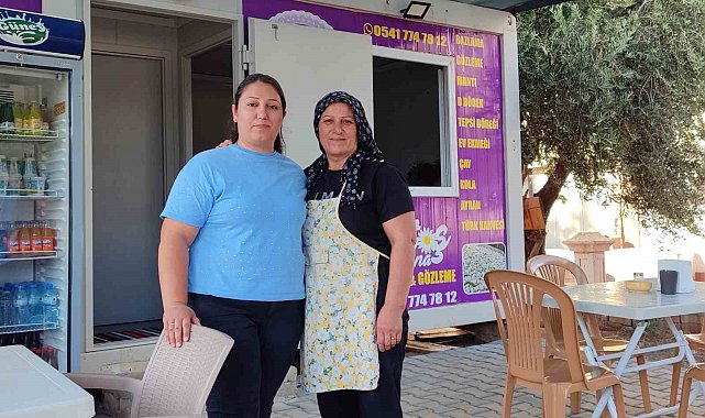 Anne kız bazlama ve gözleme yaparak hayata tutundu