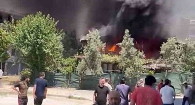 Apartmanda çıkan yangın korku dolu anlar yaşattı