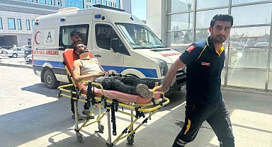 Asansör boşluğuna düşen işçi yaralandı