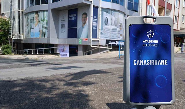 Ataşehir'de ücretsiz çamaşırhane açıldı