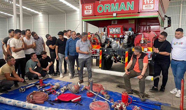 Aydın'da orman yangını ile mücadelede görev alacak personele eğitim verildi