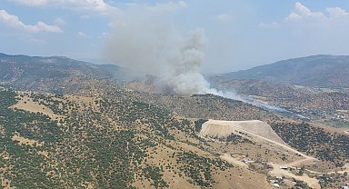 Aydın'da zirai alandaki yangın büyüyor