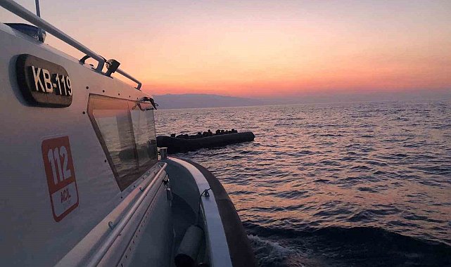 Ayvacık açıklarında 34 kaçak göçmen yakalandı