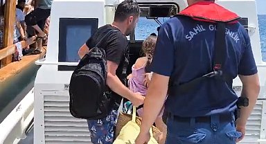 Ayvalık açıklarında 1 şahsın tıbbi tahliyesi gerçekleştirildi