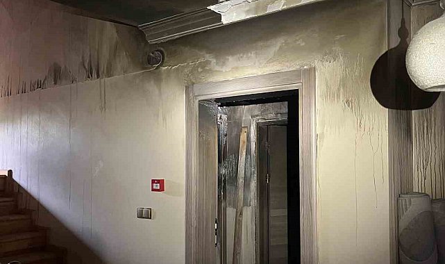 Babaeski'de ev yangını