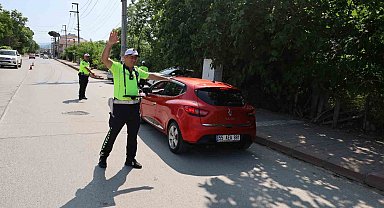 Bafra'da bayram trafiğine sıkı denetim: 6 noktada kontrol noktası kuruldu