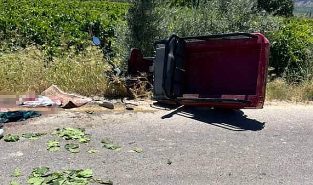 Bağdan dönen kadınlar kaza yaptı: 1 ölü, 1 yaralı
