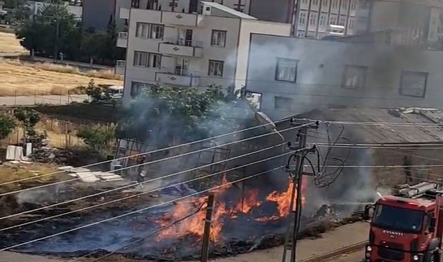 Bahçede yakılan ateş anız yangınına neden oldu