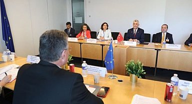 Bakan Bolat, AB Ticaret ve Ekonomik Güvenlik Komiseri Sefcovic ile görüştü