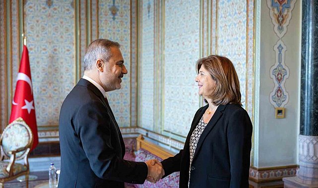 Bakan Fidan, BM Kıbrıs Şahsi Temsilcisi Holgun'i kabul etti