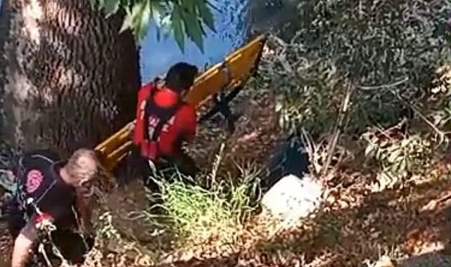 Balık tutarken 15 metreden düştü