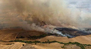 Balıkesir Kepsut'ta arazi yangını