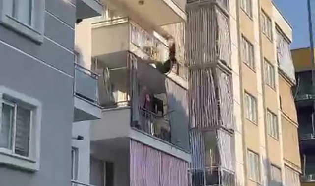 Balkona çıkıp kendini boşluğa bırakan kadın ağır yaralandı