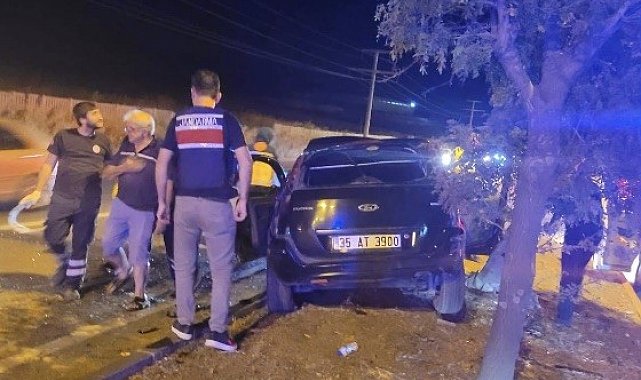 Bandırma yolunda tır ile otomobil çarpıştı: 2 yaralı