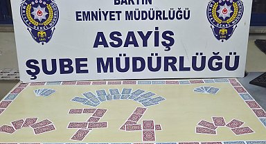 Bartın'da kumar oynayan 4 kişiye 36 bin 988 TL ceza