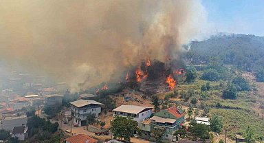 Başkan Aydın İsmetiye'deki yangın bölgesinde