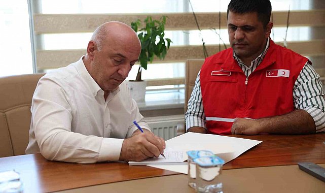 Başkan Bıyık, Gazze için kurban bağışında bulundu