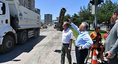 Başkan Büyükkılıç; Seher Bulvarı'ndaki yatırımı yerinde inceledi