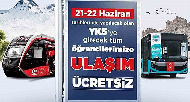 Başkan Büyükkılıç'tan YKS adaylarına 'ücretsiz ulaşım' müjdesi