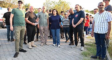 Başkan Çerçioğlu yangın bölgesinde