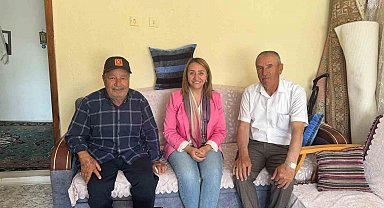 Başkan Tekin, Kıbrıs Gazisine moral oldu