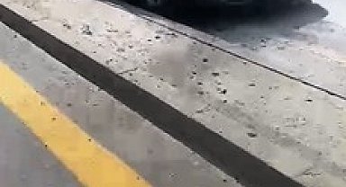 Başkentte araç yangını: Aracın motoru alev aldı