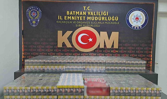 Batman'da akaryakıt tankerinde 4 bin 600 paket kaçak sigara ele geçirildi