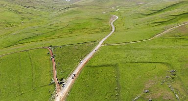 Bayburt'un Günbuldu köyünde isale hattı yenileniyor