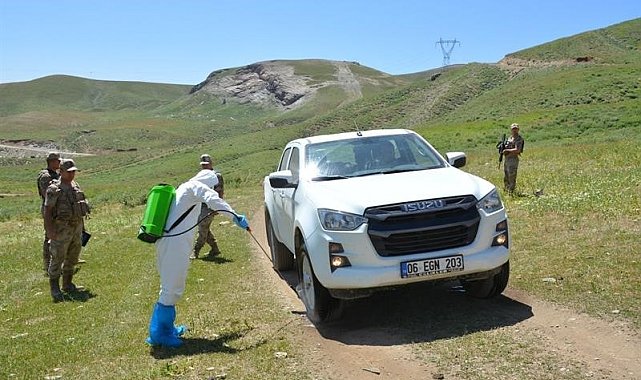 Berçelan Yaylası'nda şap tatbikatı
