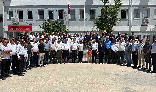 Besni halkından Kaymakam Partal'a vefa dolu uğurlama