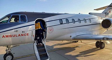 Beyin kanaması geçiren prematüre bebek ambulans uçakla Ankara'ya sevk edildi